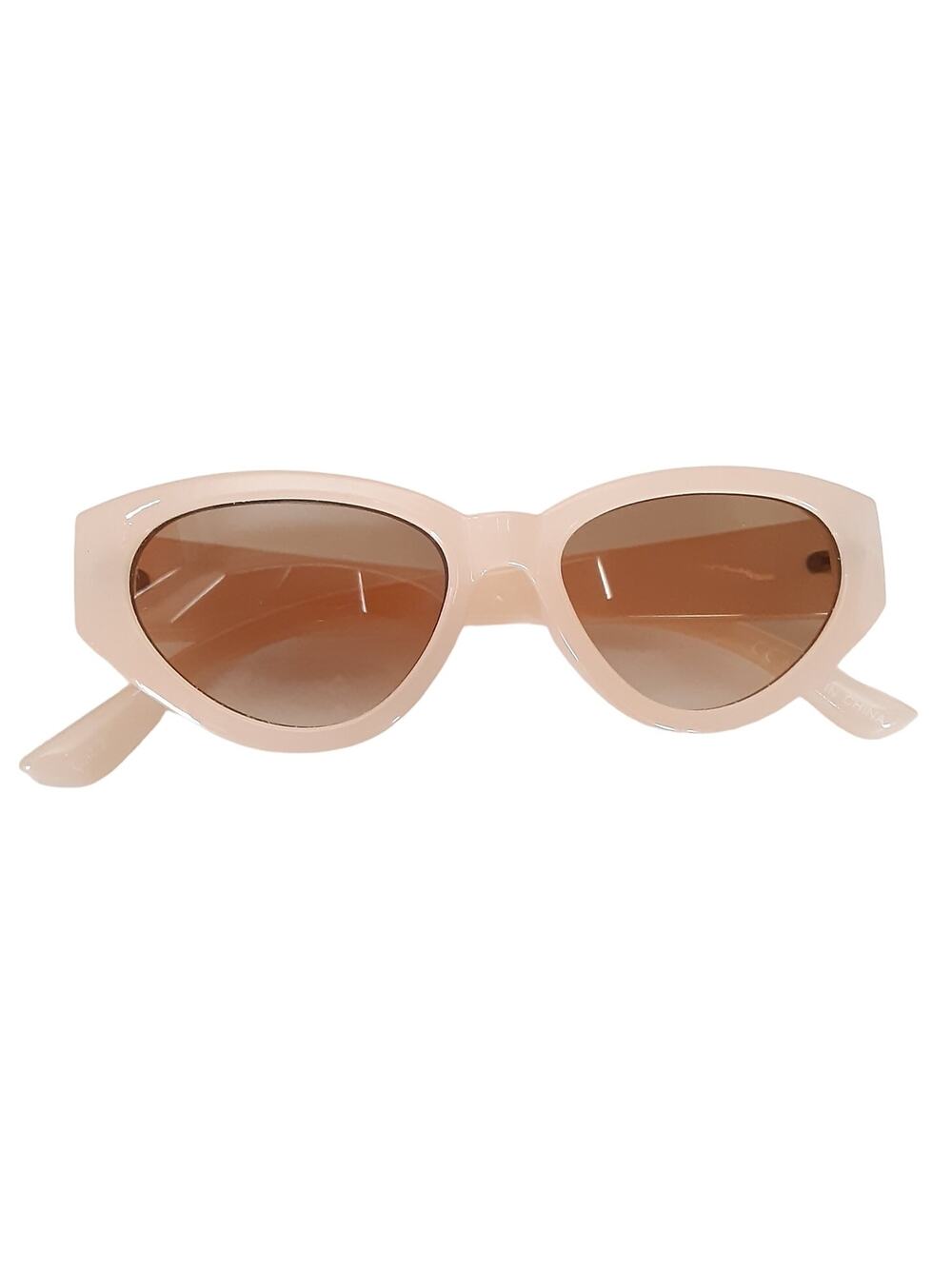 Rubi Pink Cat Eye Sunglasses Y2K Brown Lenses Retro Light Pink 90s 00s Retro